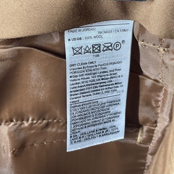 NEW Banana Republic Pants Womens 2 brown wool straight leg preppy classic - Picture 7 of 10